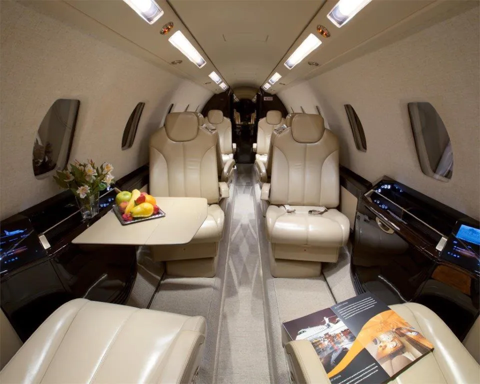 Representative cabin interior of the Cessna Citation Sovereign+