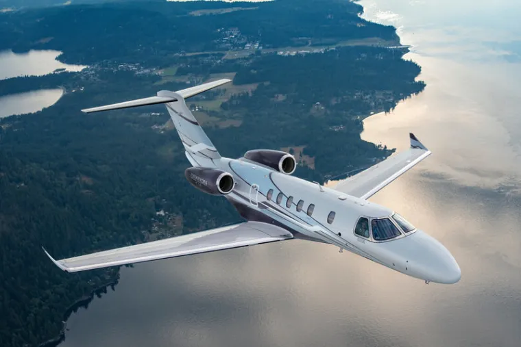 Cessna Citation CJ4 on the ramp