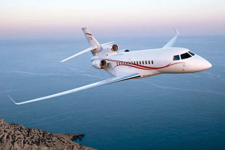 Dassault Falcon 7X on the ramp