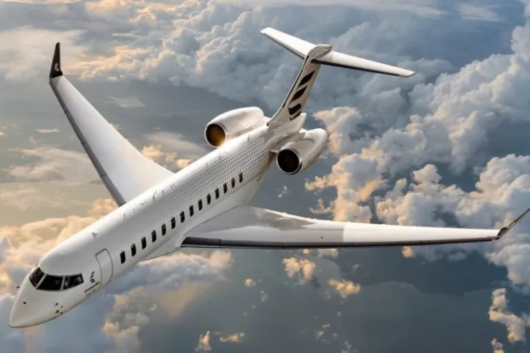 Bombardier Global 7500 on the ramp